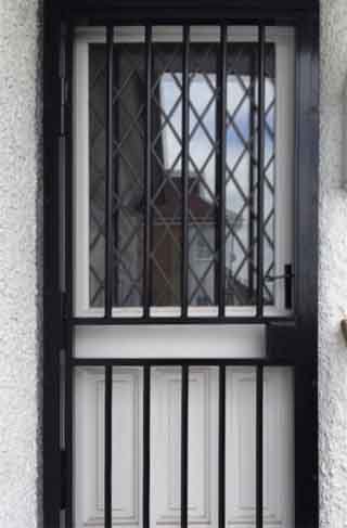 Door Bar Grille as additional door in West London.